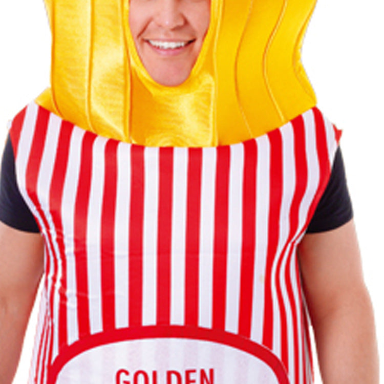 Fun Food Party Costume cosplay Play Mardi Gras Halloween Stage Performance Costume Fries Performance Costume