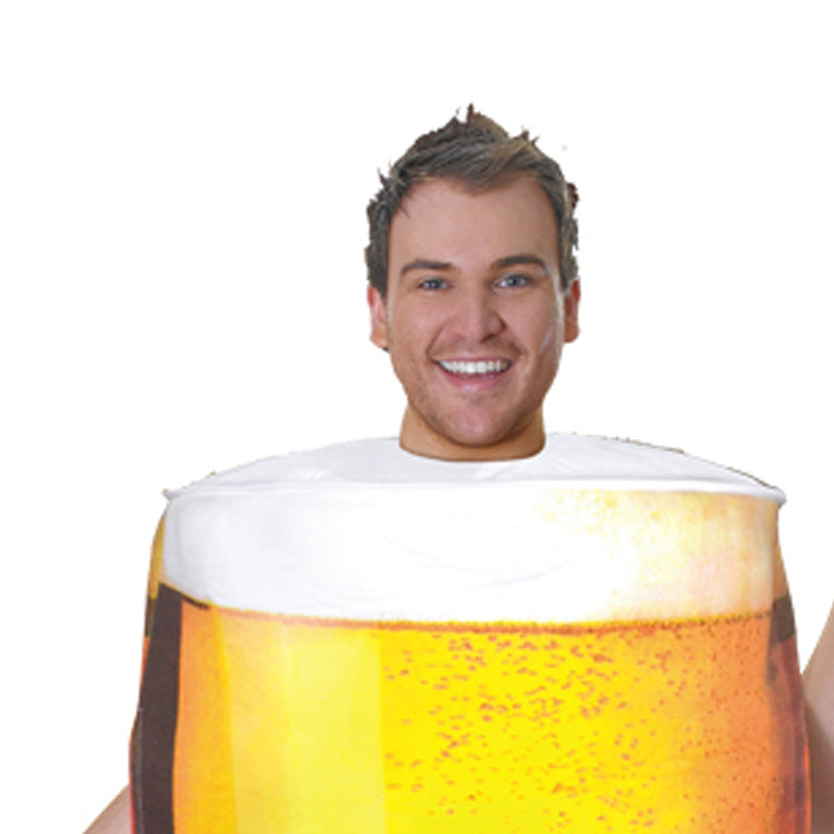 Cross-border supply Halloween beer mug performance costume cosplay role-playing funny adult male performance costume