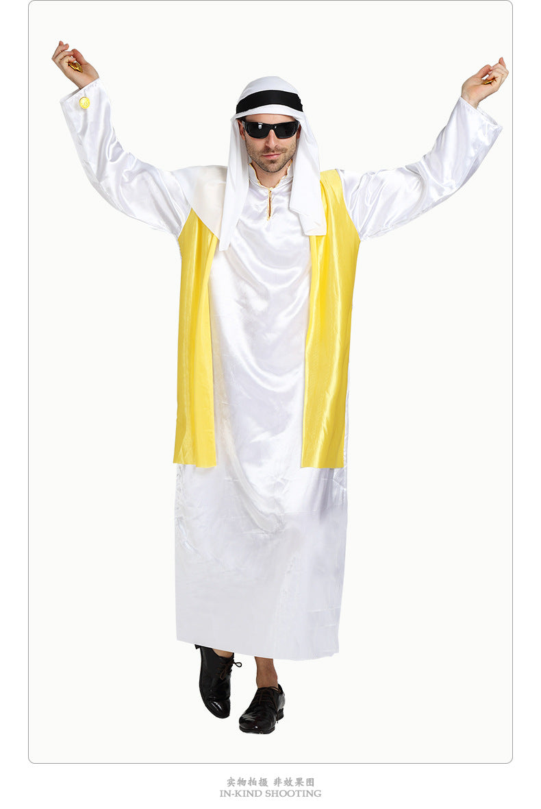 European and American Halloween Festival Party Costume Prince Adult Male Rich Man Gold Vest Outfit