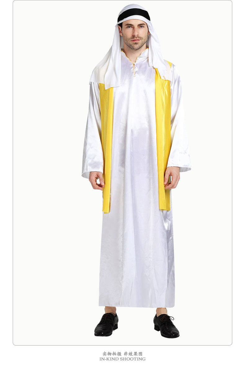 European and American Halloween Festival Party Costume Prince Adult Male Rich Man Gold Vest Outfit