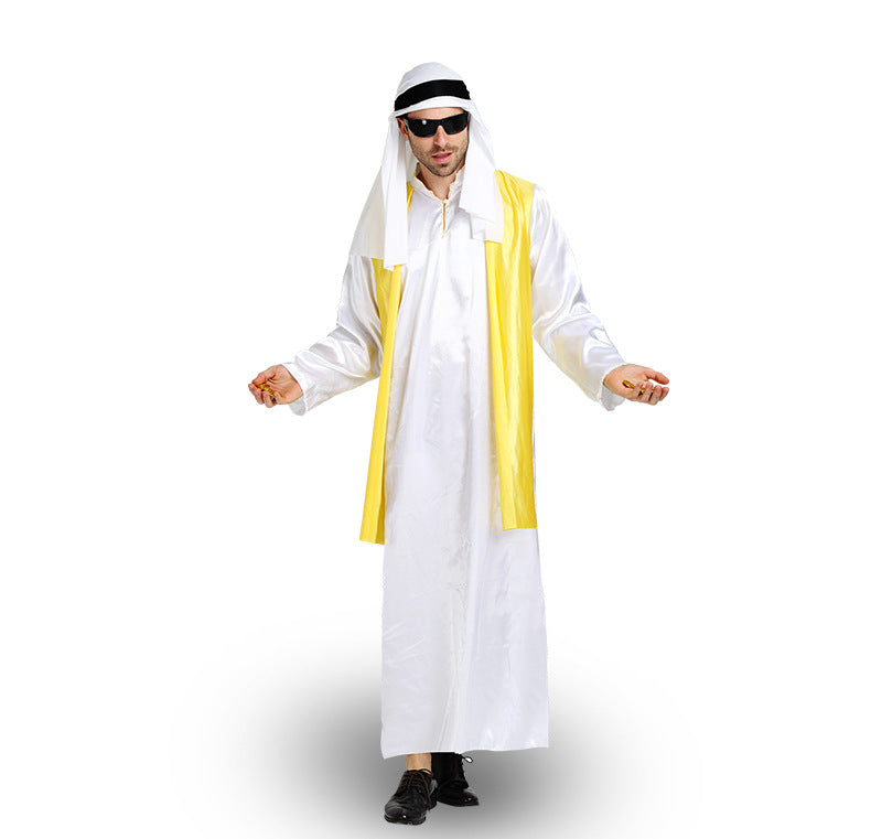 European and American Halloween Festival Party Costume Prince Adult Male Rich Man Gold Vest Outfit