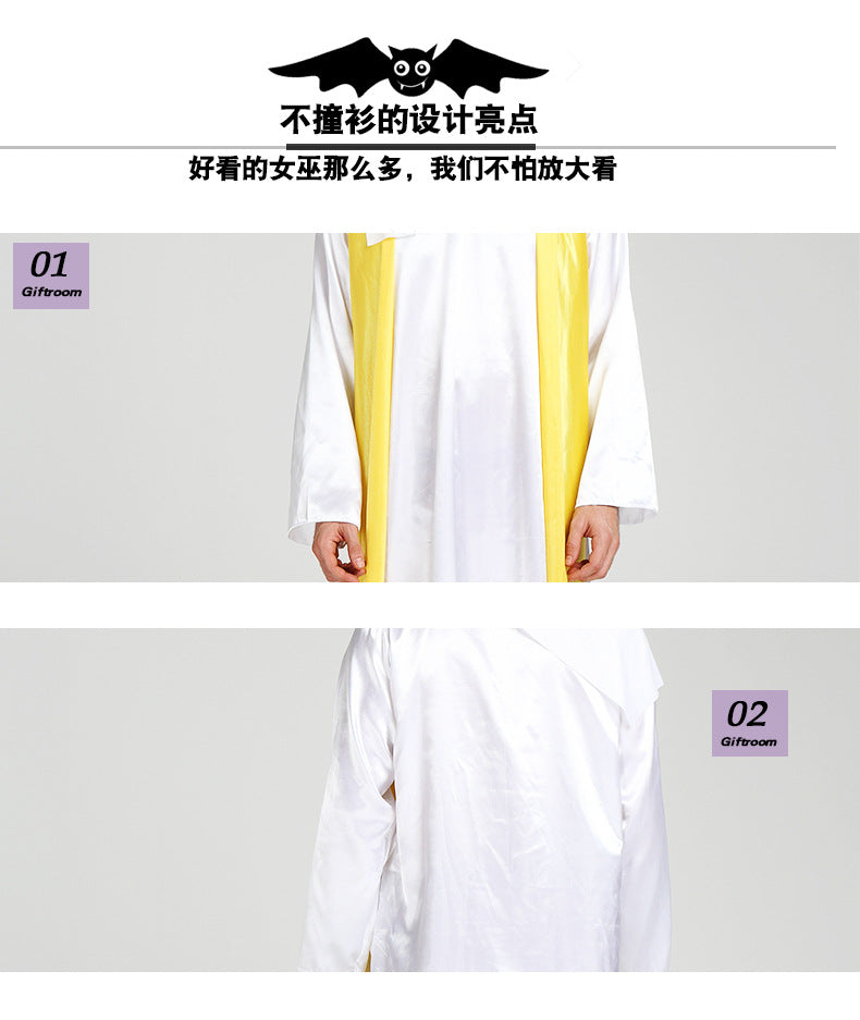 European and American Halloween Festival Party Costume Prince Adult Male Rich Man Gold Vest Outfit
