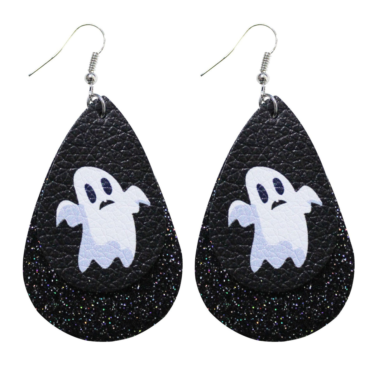 Halloween Leather Water Drop Earrings Fashion Simple Ghost Festival Earrings Personalized Skull Pumpkin Lantern Earrings Factory Hot Sale
