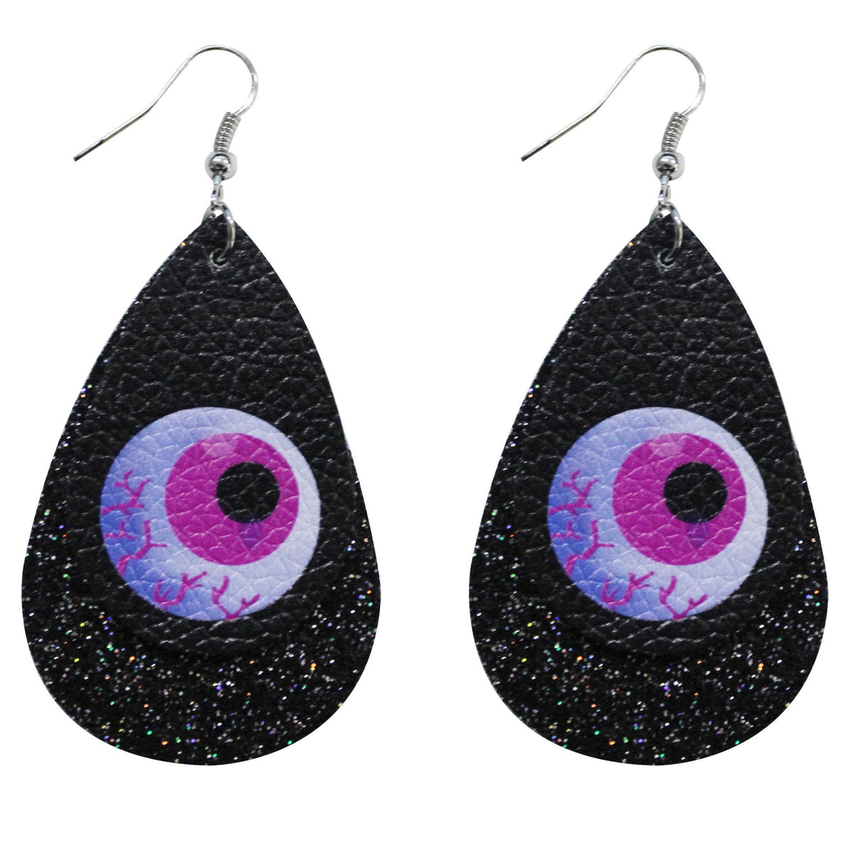 Halloween Leather Water Drop Earrings Fashion Simple Ghost Festival Earrings Personalized Skull Pumpkin Lantern Earrings Factory Hot Sale