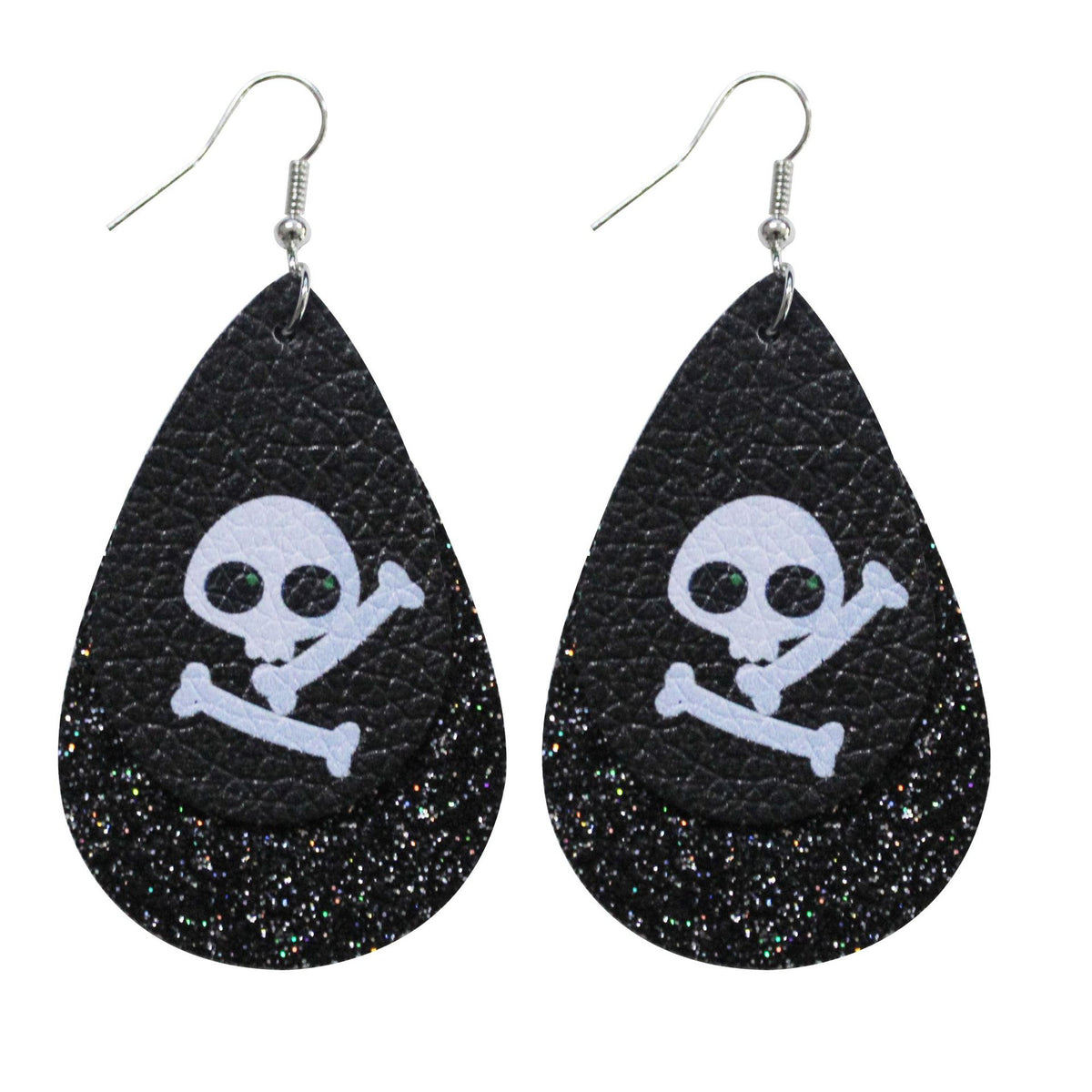 Halloween Leather Water Drop Earrings Fashion Simple Ghost Festival Earrings Personalized Skull Pumpkin Lantern Earrings Factory Hot Sale