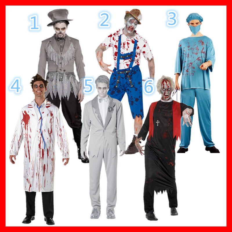 European and American Game Uniforms Halloween Party Role-Playing Devil Male Vampire Costumes Foreign Trade Export Wholesale