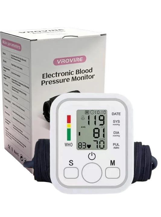 Upper Arm Blood Pressure Monitor Automatic Digital Heart Rate