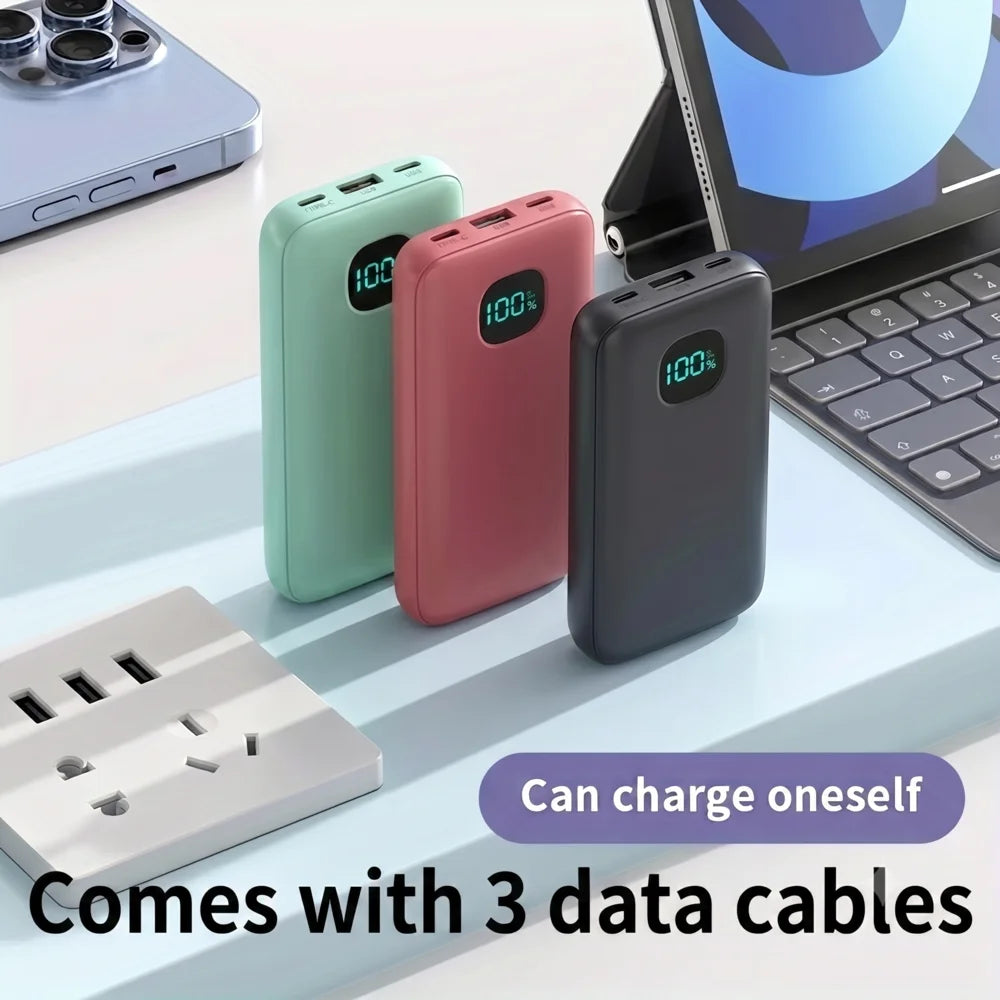 6-in-1 Power Bank 10000mAh PD 12.5W Fast Charging Phone
