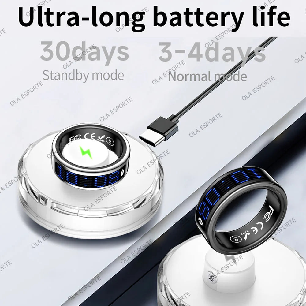Zikr Counter Smart Ring With LED Display