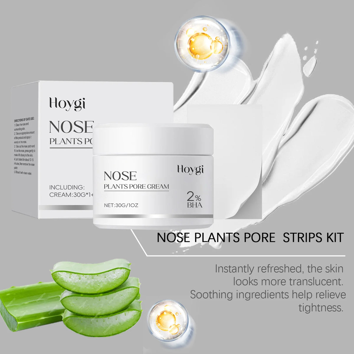 30G Nose Mask Kit Gentle Exfoliating Remove Blackhead Non-tight