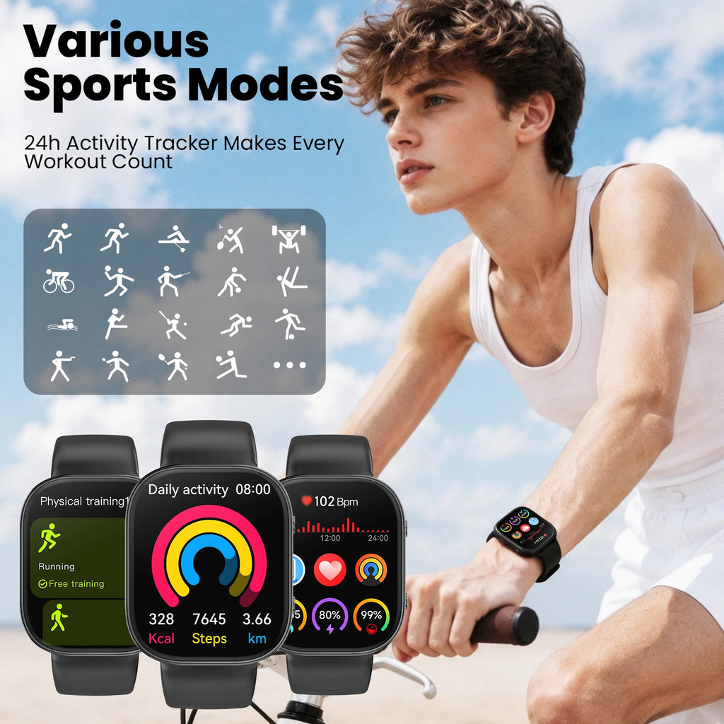 Y2 Smart Watch Bluetooth Call 1.88" TFT Screen IP67