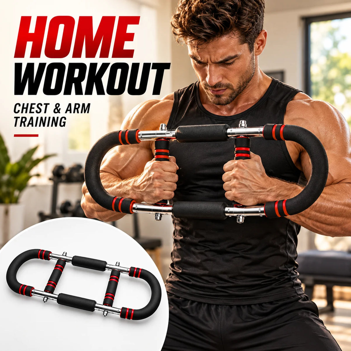 U-shaped Multi-Functional Adjustable Arm Strength Trainer