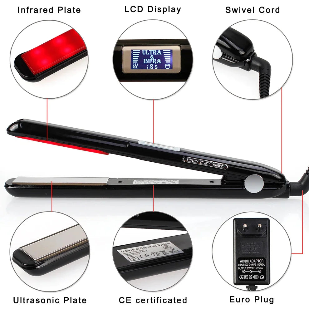 Ultrasonic Infrared Cold Hair Straightener