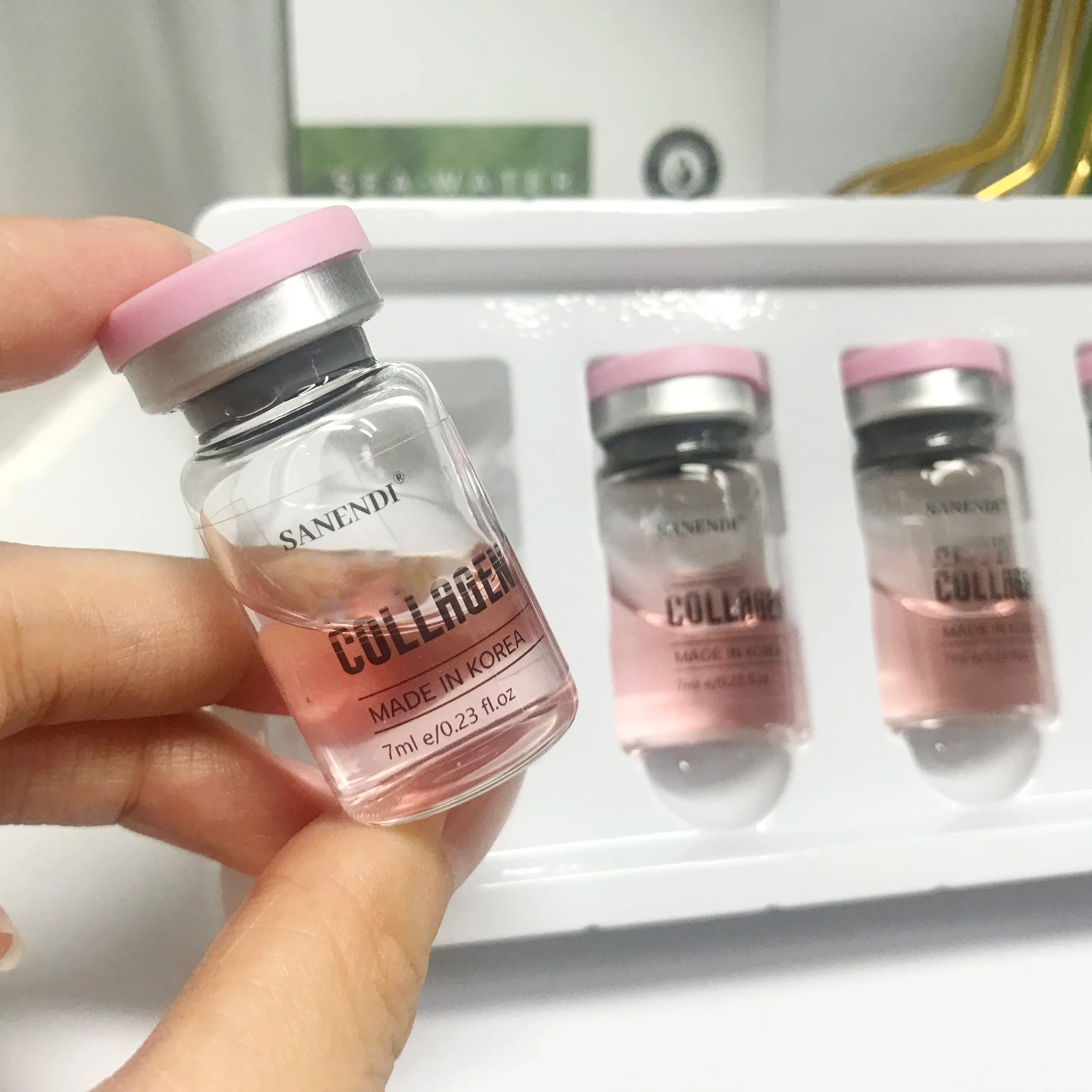 6 in 1 PDRN GS-H Hyaluronic Acid Serum Vitamin C Essence Collagen Korean Skin Care Hydrating Moisturizing Face Care Glow Recipe