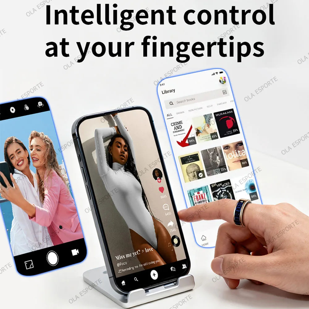 Zikr Counter Smart Ring With LED Display