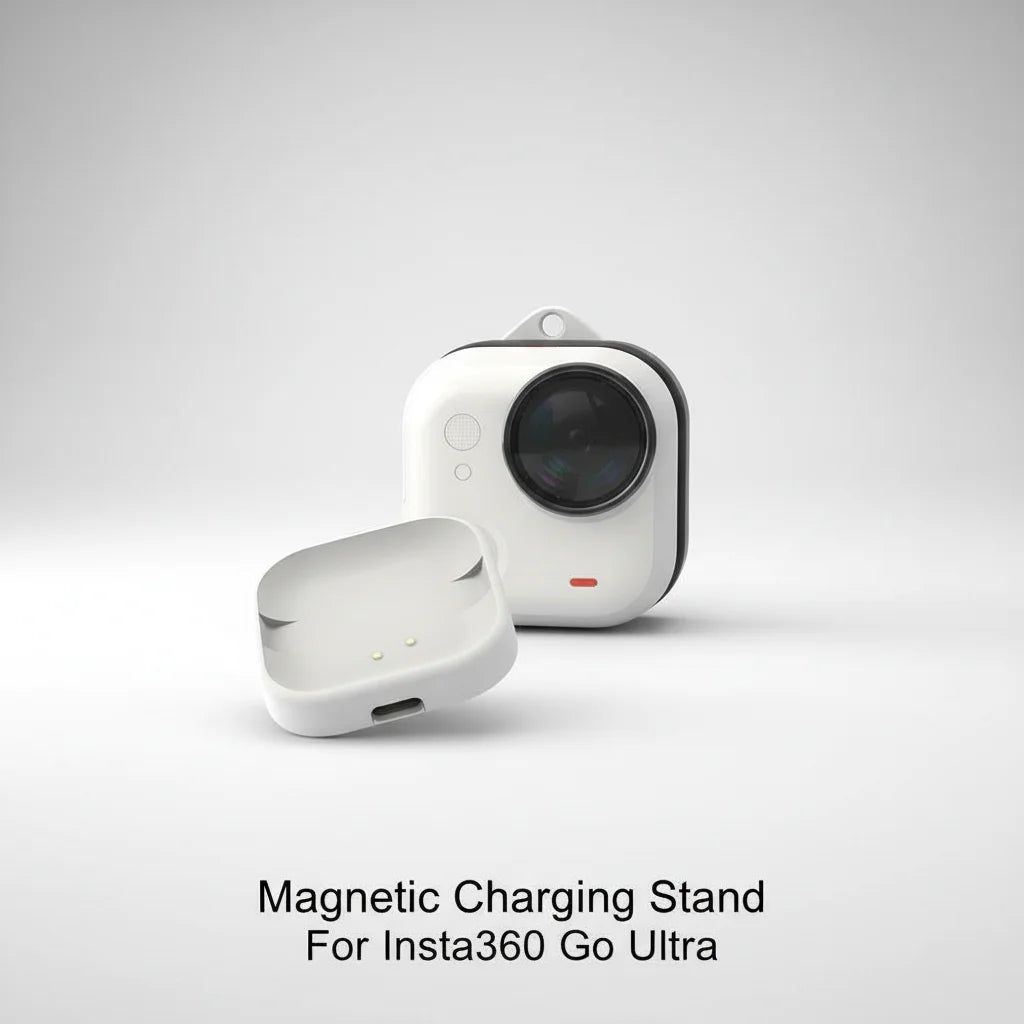 For Insta360 Go Ultra Wireless Magnetic Charging Dock Wireless Charger Base With Lanyard For Insta360 Go Ultra Charging Station