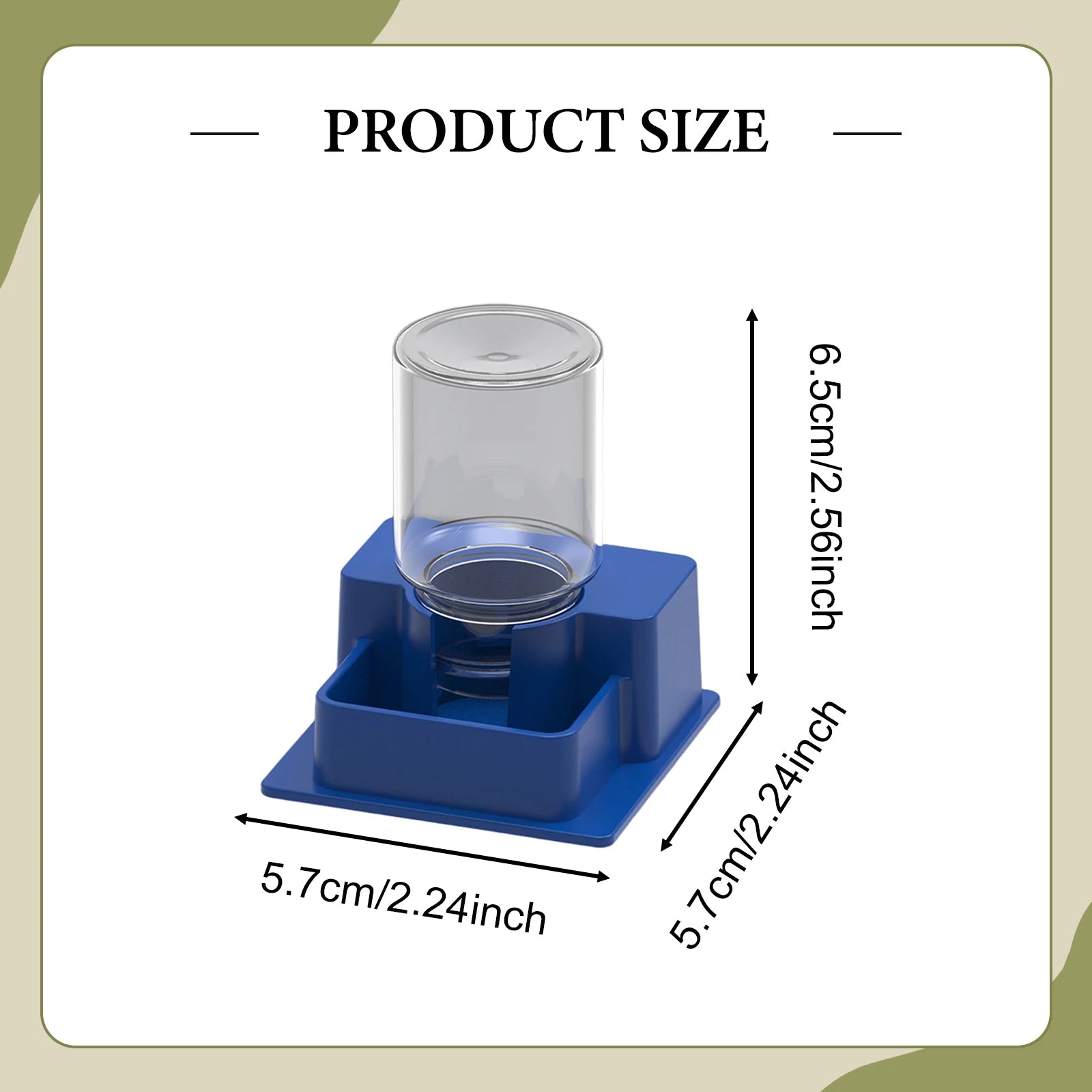 Automatic Reptile Water Dish Reusable Container Creative Feeder Station Ornament Drinking Tool for Snakes Tortoise Geckos