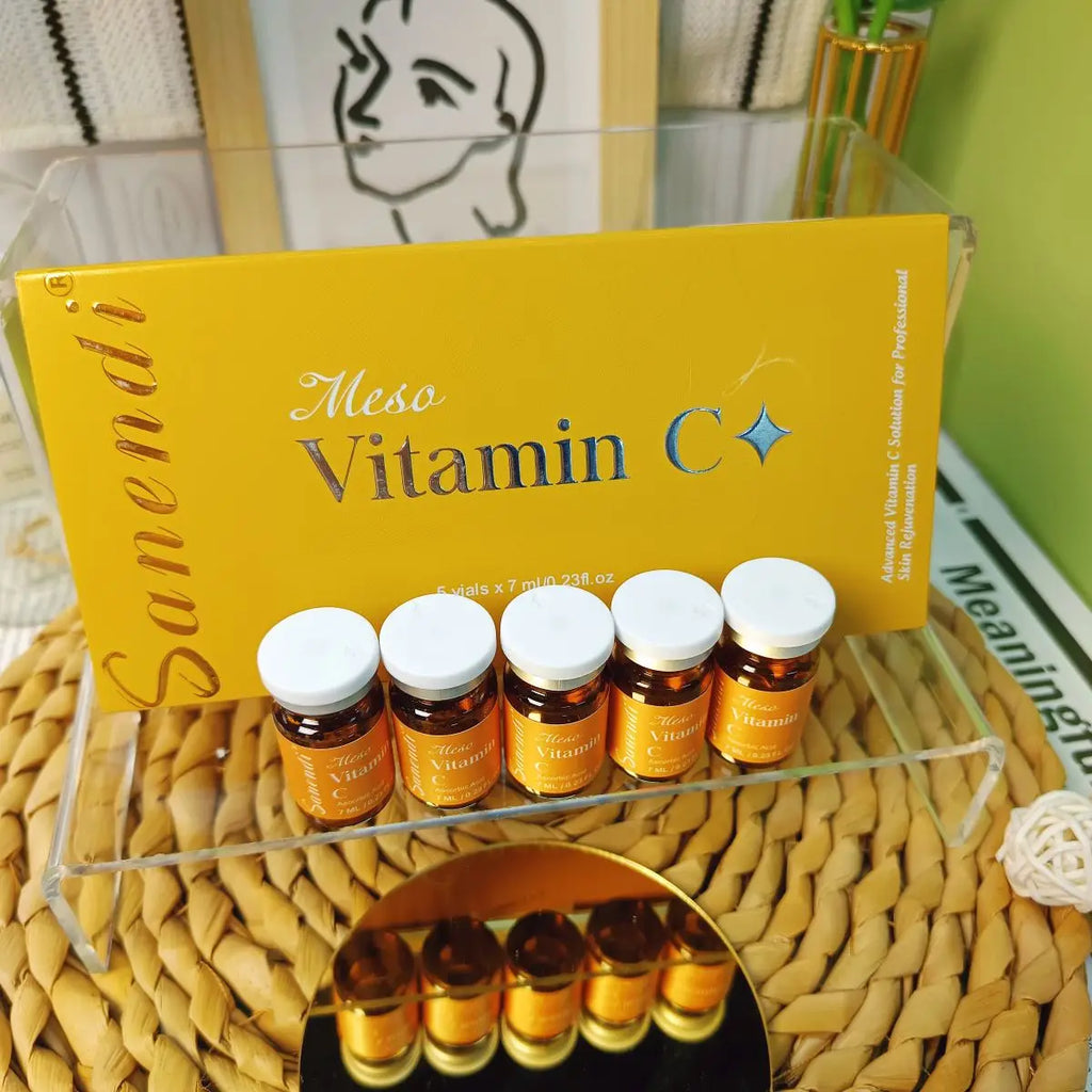 South Korea Sanendi Skin Care Vitamin C GSH Salmon DNA Skin Deep Moisturizing Repair Ampoule Face Essence Set 5x7ml Vials