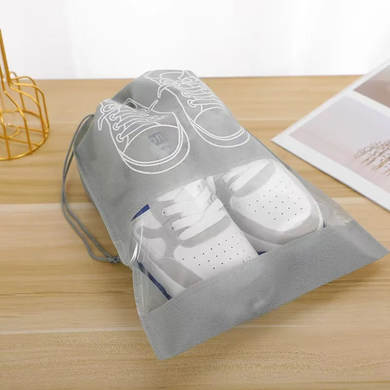 5PCS non-woven fabric shoe bags for shoe storage, dust-proof storage bags