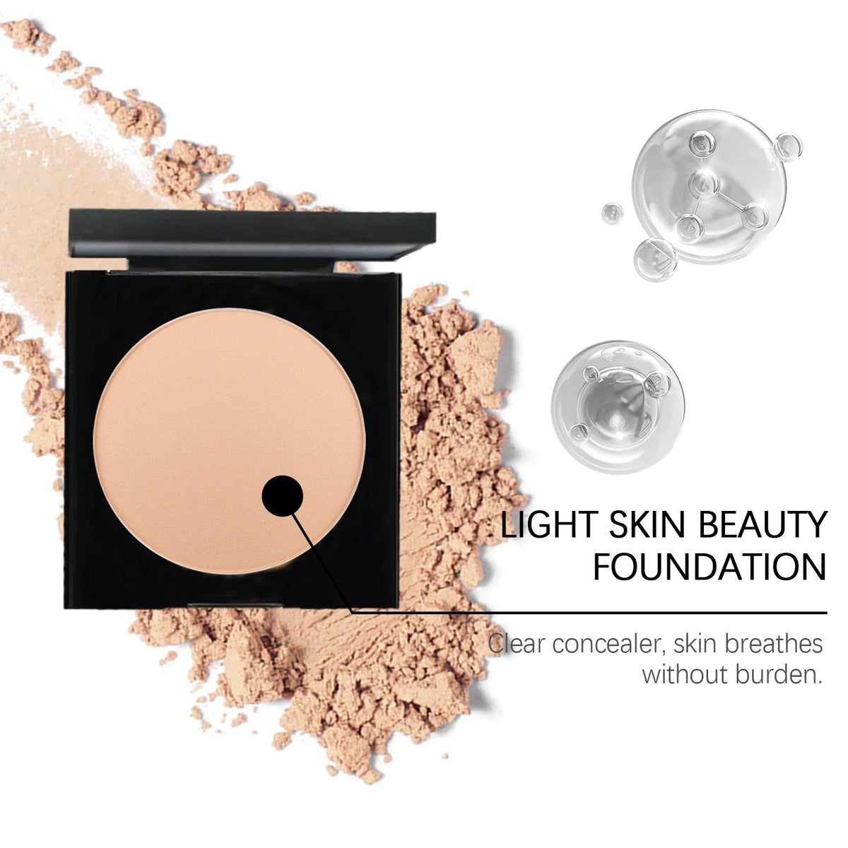 Vitamin E Light Skin Beauty Foundation Hyaluronic Acid Moisturizing