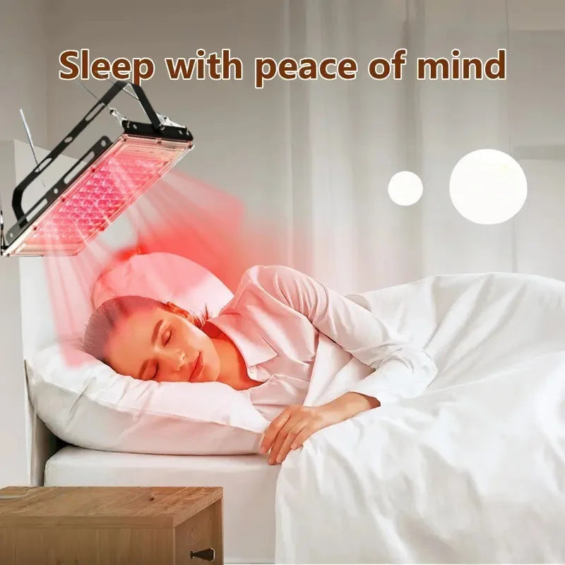 96 LEDs Red Light Therapy Lamp 660NM Infrared Light Therapy with Stand 660nm & 850nm Infrared Light Device for Facial Anti Aging Skin Care Beauty USB Beauty Lamp for Skin Brightening Sleep Yoga Adjustable Beauty Health