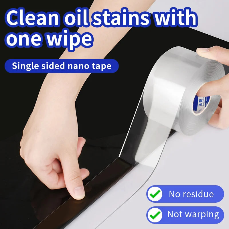 Nano Tape Single Sided Tape Transparent Reusable Waterproof Adhesive