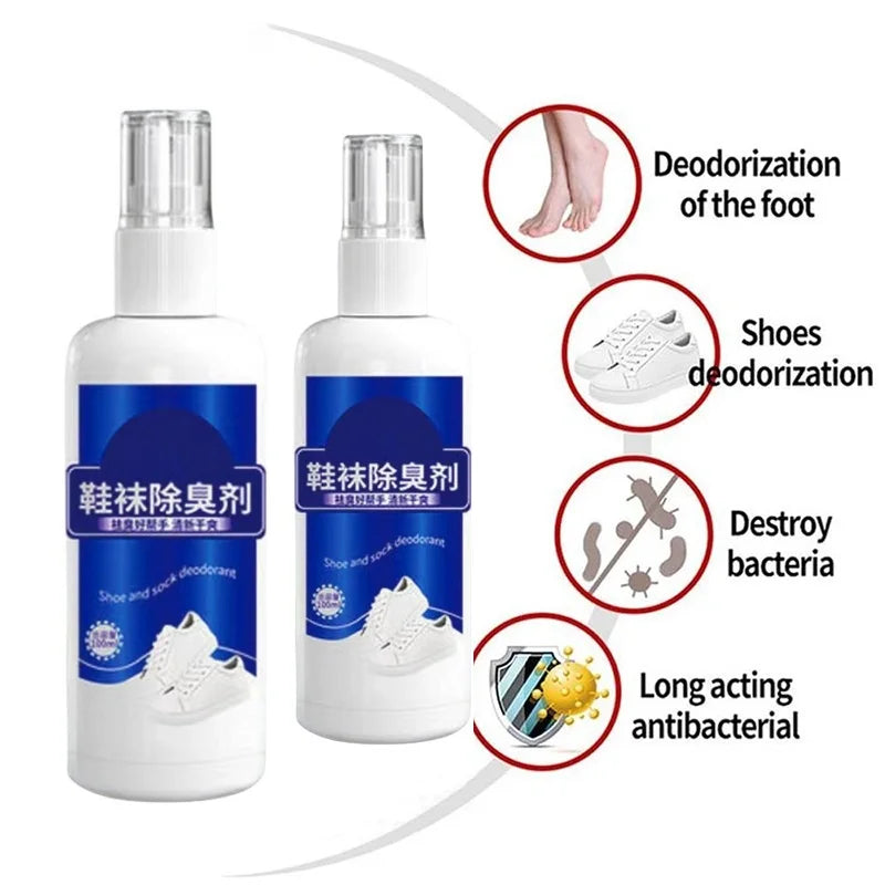 Shoes Deodorizing Removal Spray Foot Socks Odor Stink Freshener