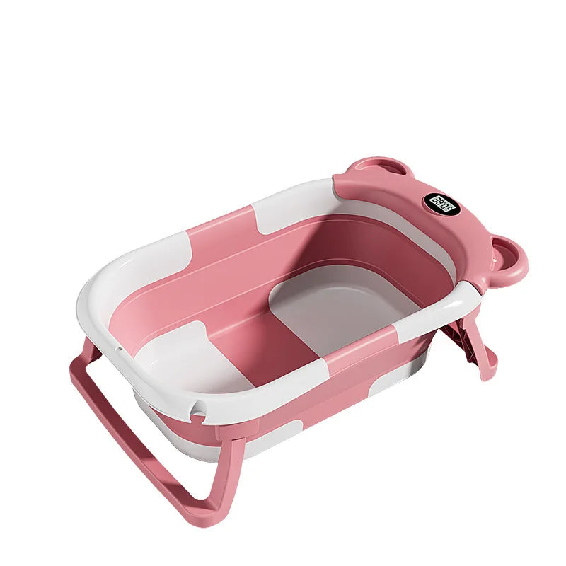Foldable Baby Bathtub with Temperature Display