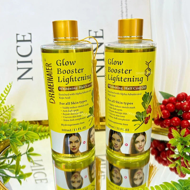 300ml Alpha Arbutin And Kojic Acid Brighten Serum Face & Body Moisturizer Nourishing Brighten Body Oil Body Face Skin Care