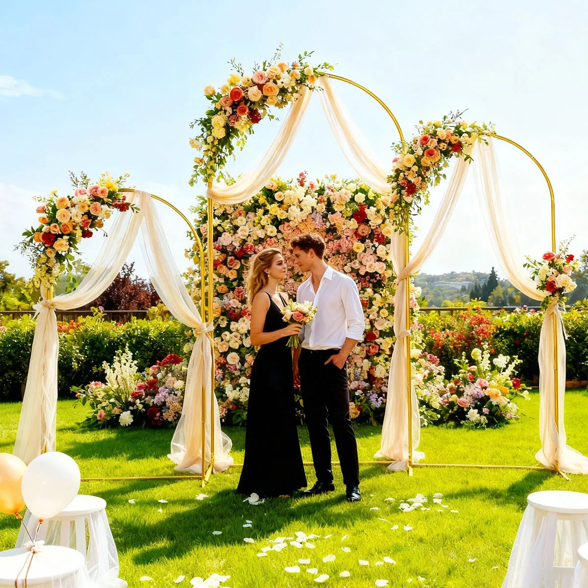 3Pack Golden Metal Arch Kits
