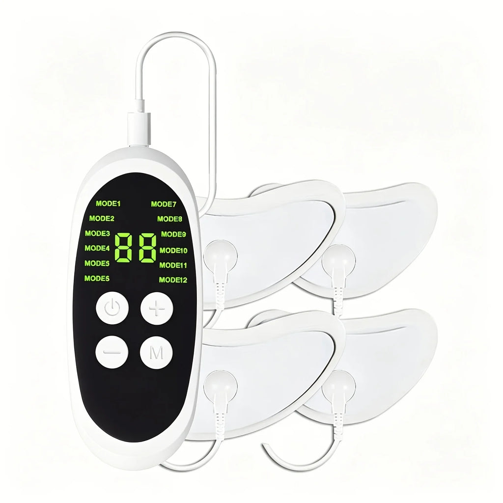 EMS Microcurrent Facial Massager for Women 12 Modes 36 Intensity Levels Face Lifting Skin Tightening Eye Care Device Non-Invasive Anti Aging Beauty Tool USB Rechargeable Facial Toning Sculpting Home Skincare Device