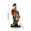 Japanese Geisha 9" Free Standing Oriental Ancient Kabuki Girl Statue Kimono Dolls Ornament for Shelf Table Home Office Decor