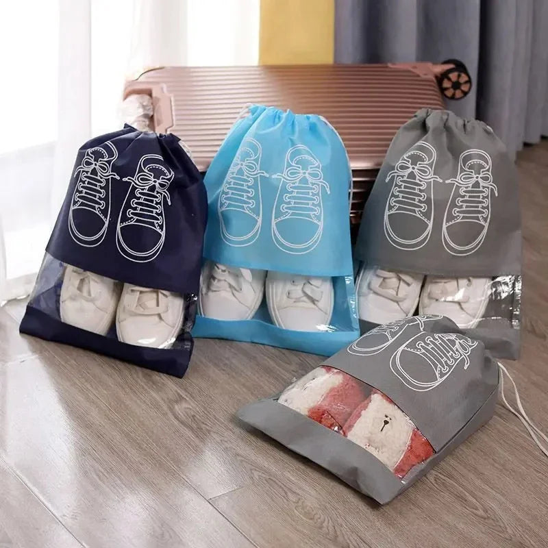 5PCS non-woven fabric shoe bags for shoe storage, dust-proof storage bags