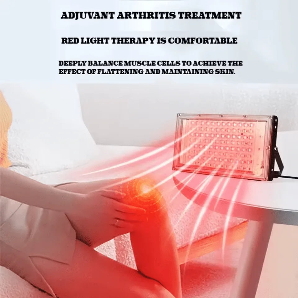 96 LEDs Red Light Therapy Lamp 660NM Infrared Light Therapy with Stand 660nm & 850nm Infrared Light Device for Facial Anti Aging Skin Care Beauty USB Beauty Lamp for Skin Brightening Sleep Yoga Adjustable Beauty Health