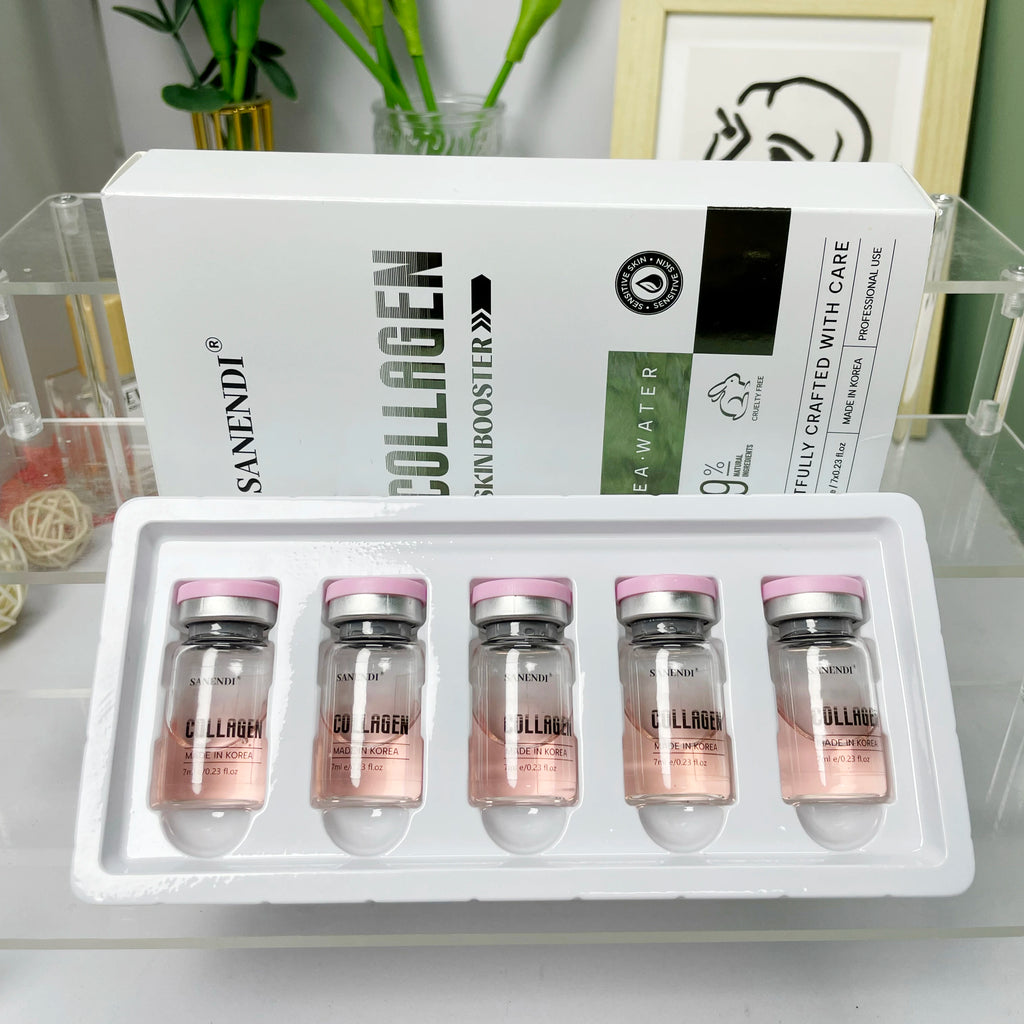 6 in 1 PDRN GS-H Hyaluronic Acid Serum Vitamin C Essence Collagen Korean Skin Care Hydrating Moisturizing Face Care Glow Recipe