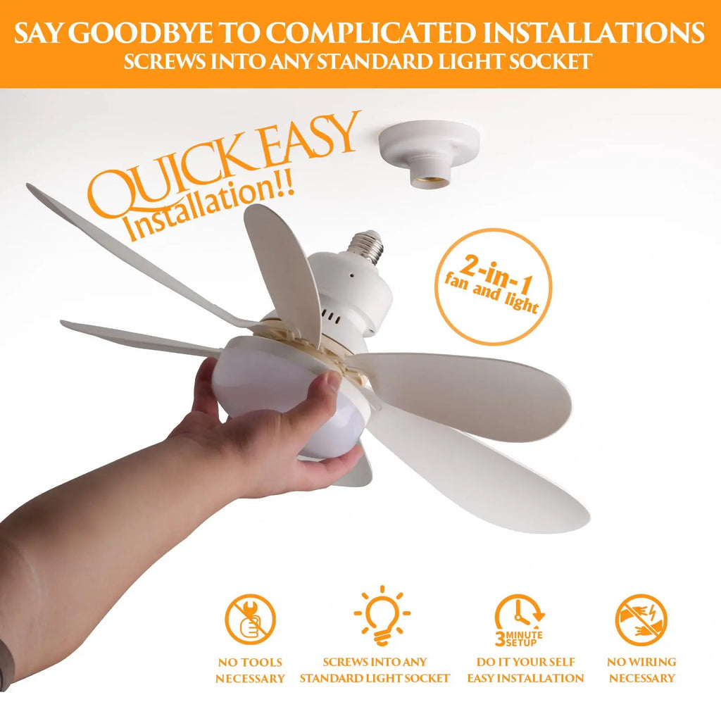 IRALAN Modern ceiling led light fan 52CM 42CM silent with remote control ceiling fan lamp for room office study kitchen
