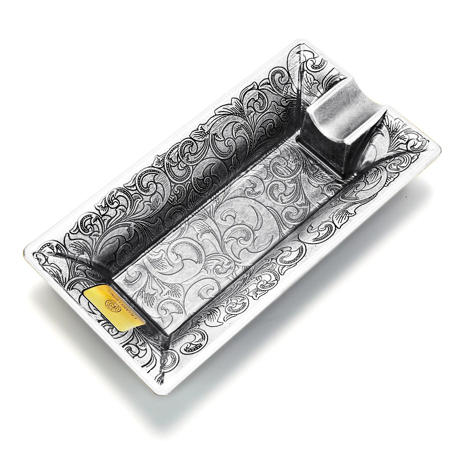 Cigar Ashtray Luxury Retro Large Caliber Holder Ash Tray Cigarette Tobacco Home Office Decoration Portable Single Slot CKA-1001