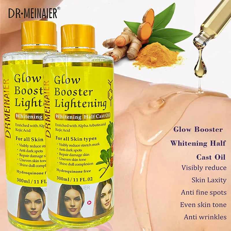 300ml Alpha Arbutin And Kojic Acid Brighten Serum Face & Body Moisturizer Nourishing Brighten Body Oil Body Face Skin Care