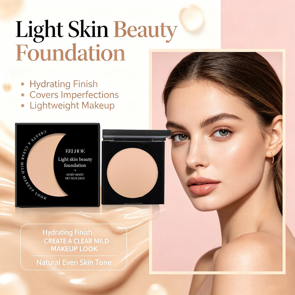 Vitamin E Light Skin Beauty Foundation Hyaluronic Acid Moisturizing