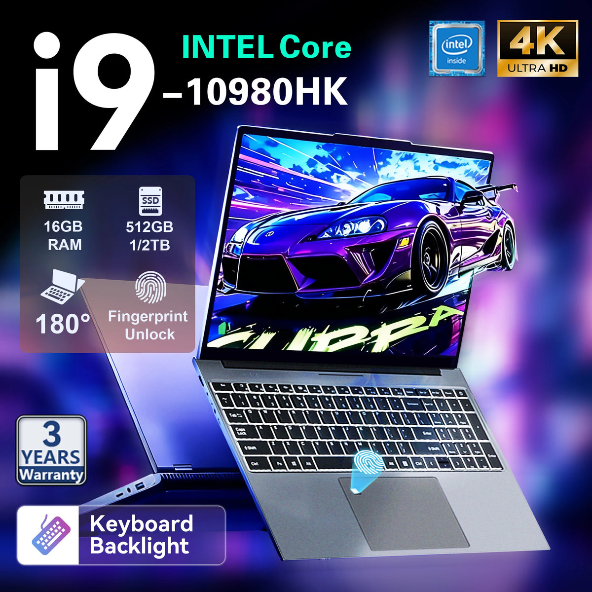15.6" Ultra Intel i9 10980HK Laptop Computer PC Windows