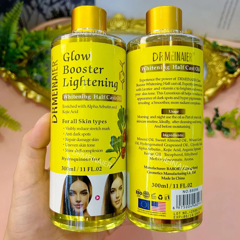 300ml Alpha Arbutin And Kojic Acid Brighten Serum Face & Body Moisturizer Nourishing Brighten Body Oil Body Face Skin Care