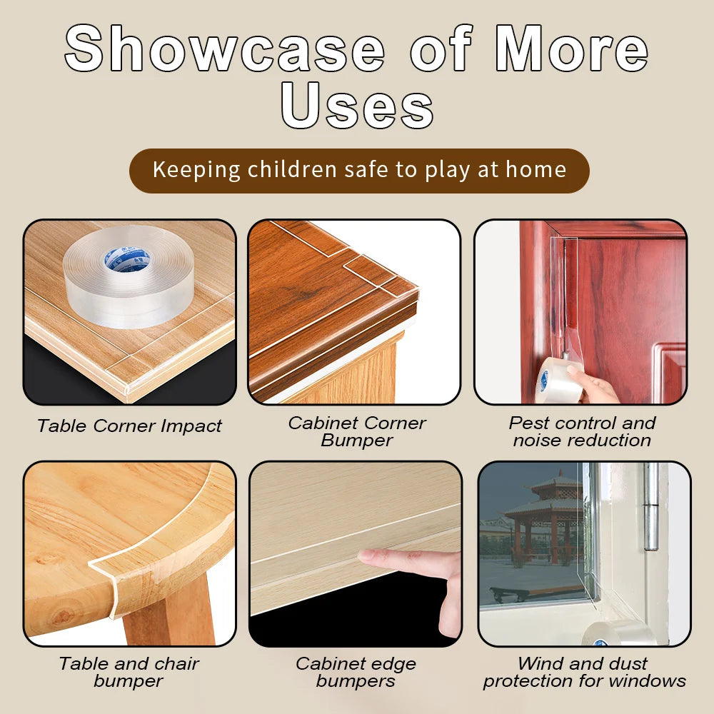 Nano Tape Single Sided Tape Transparent Reusable Waterproof Adhesive