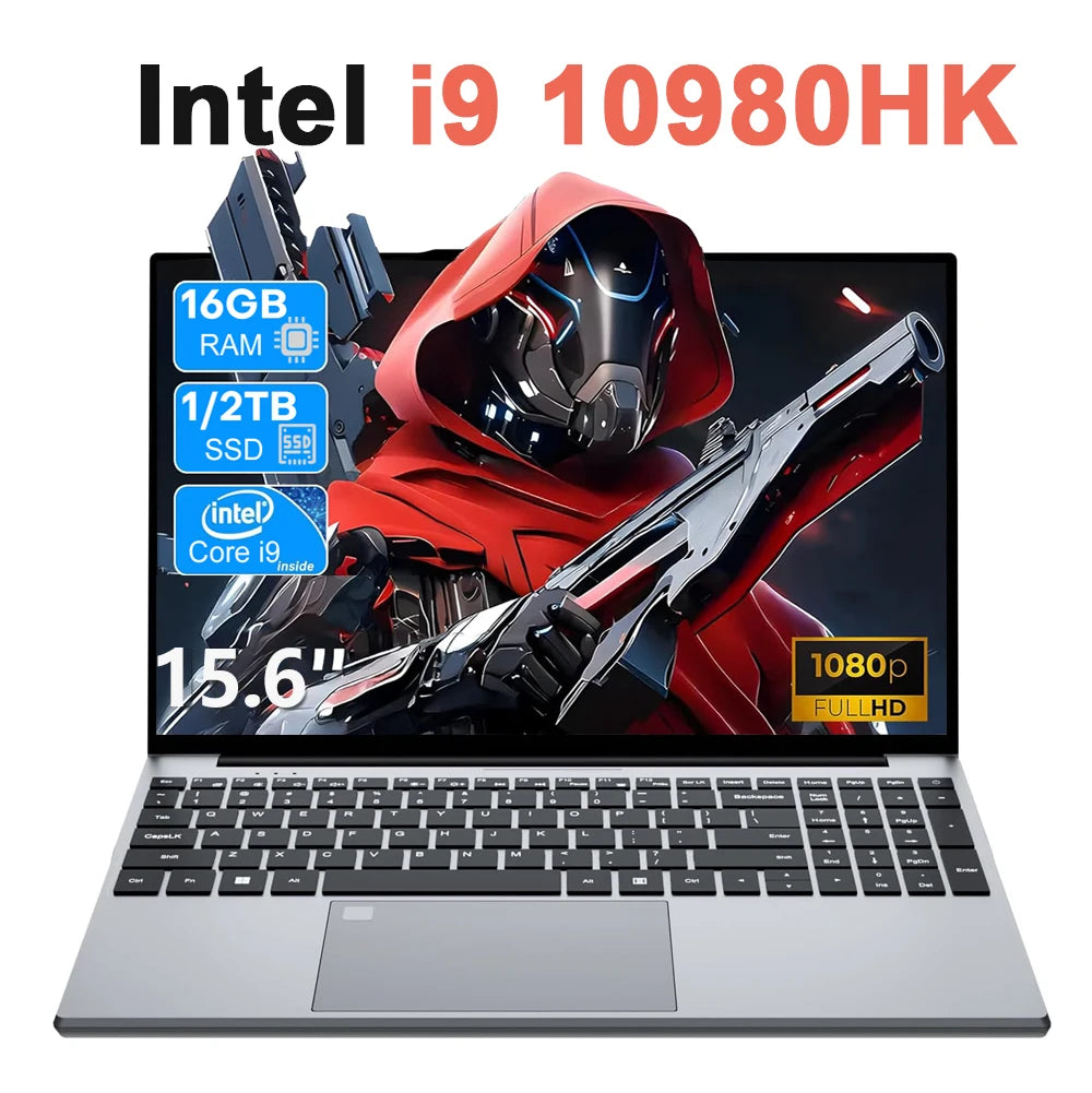 Intel i9-10980HK/9900U Laptop Computer PC Windows 11 Backlit Keyboad