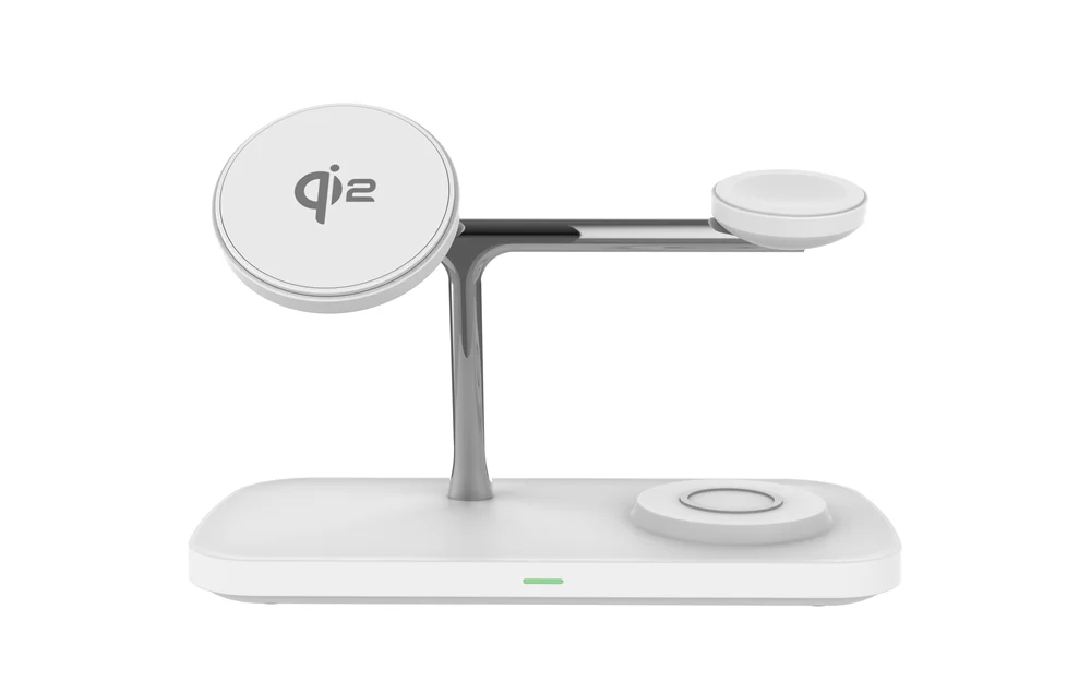 QI2 Wireless Charging Station for Apple / Samsung 3 in 1 Charger Stand Dock for iPhone 12-16 AirPods Apple Watch 10 9 8 7 6 5