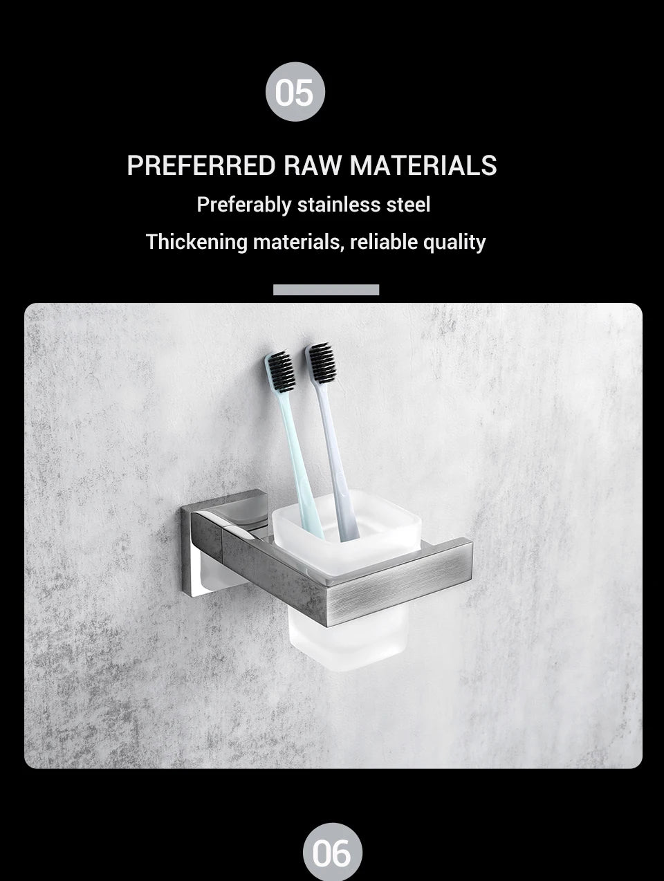 Polished Chrome Wall-mounted Stainless Steel Clothes Hook Toilet Paper Holder Towel Bar Kitchen Facilities Bathroom Accessories