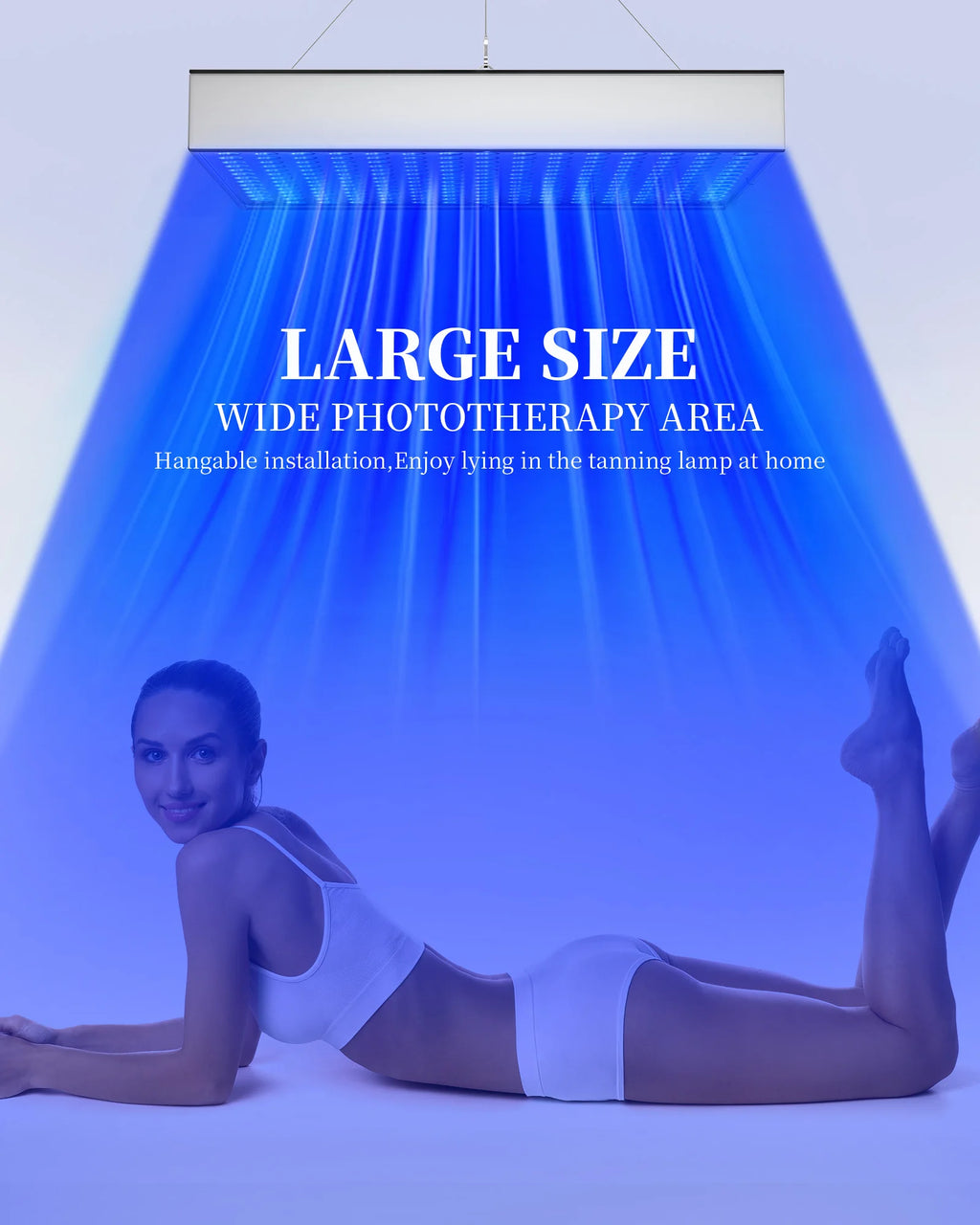 225LED Tanning Lamp 460nm Blue Light Therapy Device Tanning Machine for Body Face Sunless Tanning Light Home Use Portable Skin Care Beauty Equipment