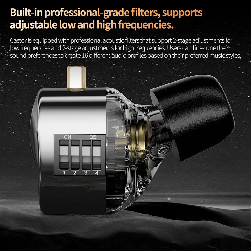 KZ Castor In Ear HiFi Earphone 2 Dynamic High-end