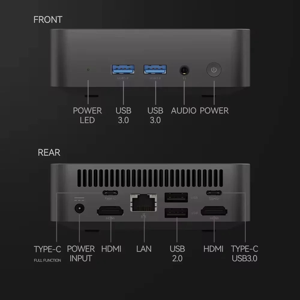MINI PC Windows 11 Pro Intel i9-8950HK/i3-6100 Gaming PC