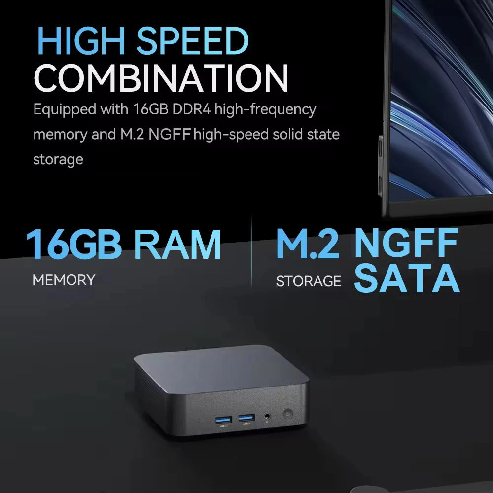 MINI PC Windows 11 Pro Intel i9-8950HK/i3-6100 Gaming PC