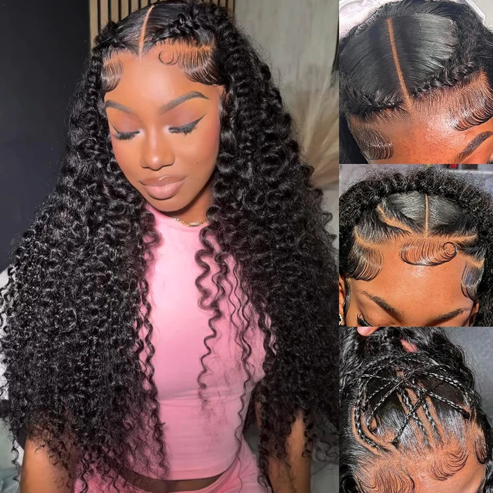 250% Density Glueless Deep Curly Wave Wig Ready To